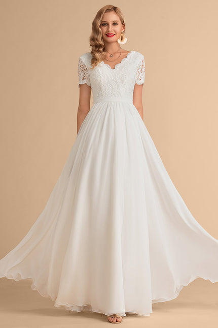 Robe Trapèze Éblouissante Aérienne - gallery 3