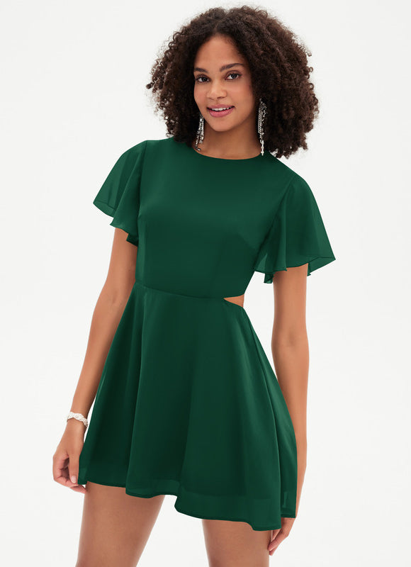 Robe Trapèze Éclat Vert Urban - gallery 6