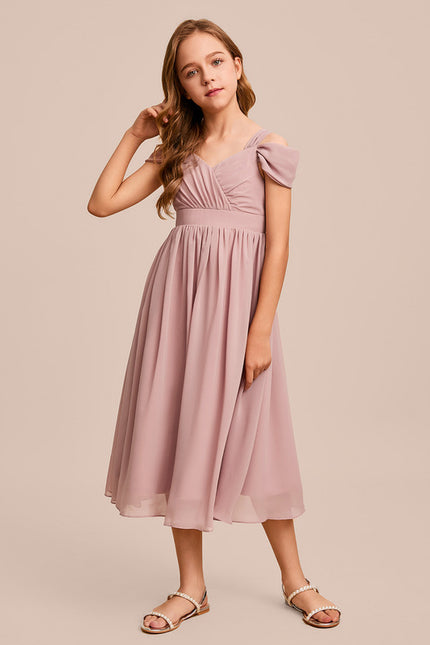 Robe Trapèze Satin Éthéré - gallery 1