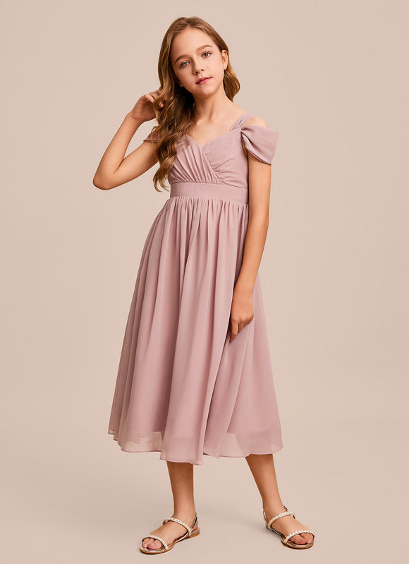 Robe Trapèze Satin Éthéré - gallery 1