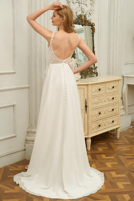 Robe Trapèze Éthérée Satinée - gallery 3