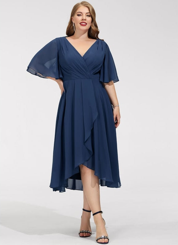 Robe Trapèze Flottante Verte - gallery 9