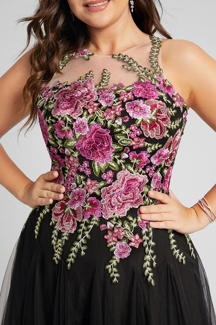 Robe Trapèze Fleur De Sombrelle - gallery 5