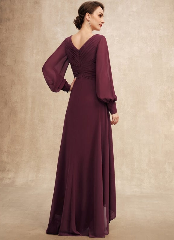 Robe Trapèze Violet Élégant Fluidité - gallery 5