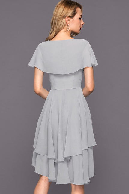 Robe Trapèze Flottante Verte - gallery 3