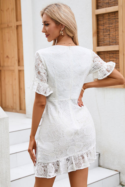 Robe Trapèze Dentelle Évasée - gallery 2