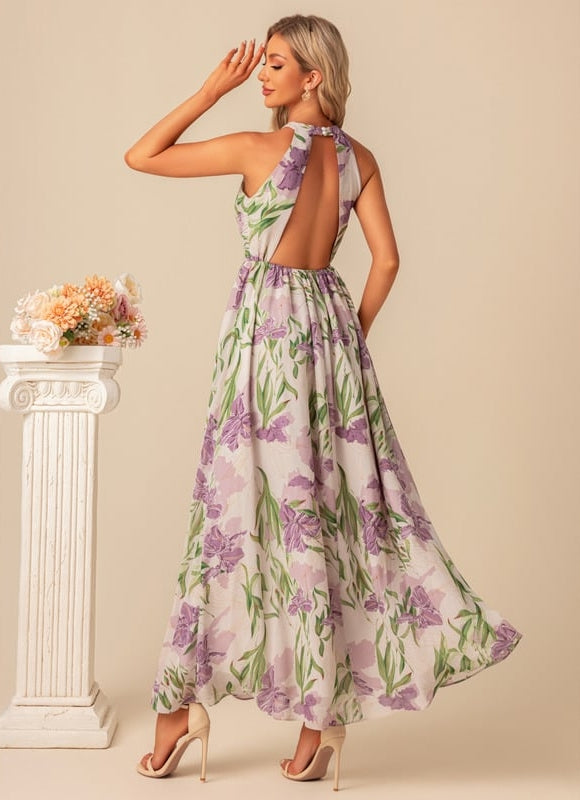 Robe Trapèze Fleurie Élégante