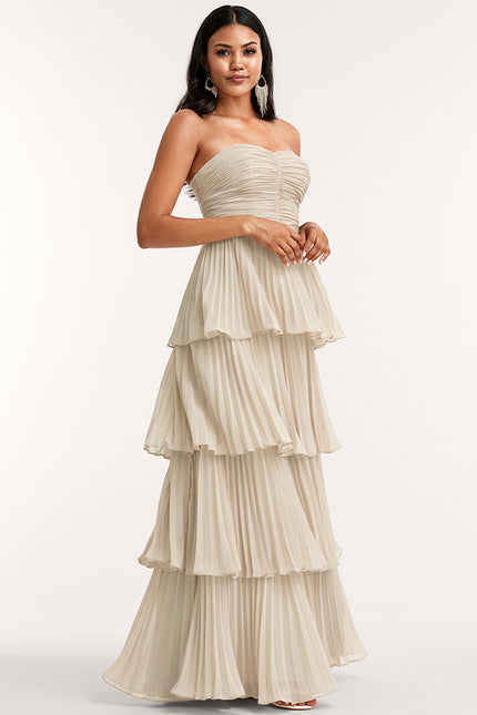 Robe Trapèze Élégance Sable - gallery 2