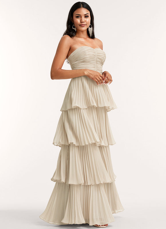 Robe Trapèze Élégance Sable - gallery 2
