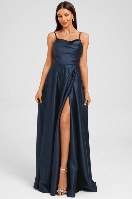 Robe Trapeze Satin - gallery 2