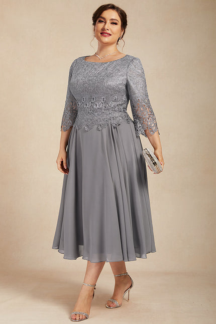 Robe Trapèze Lilas Élégant - gallery 6