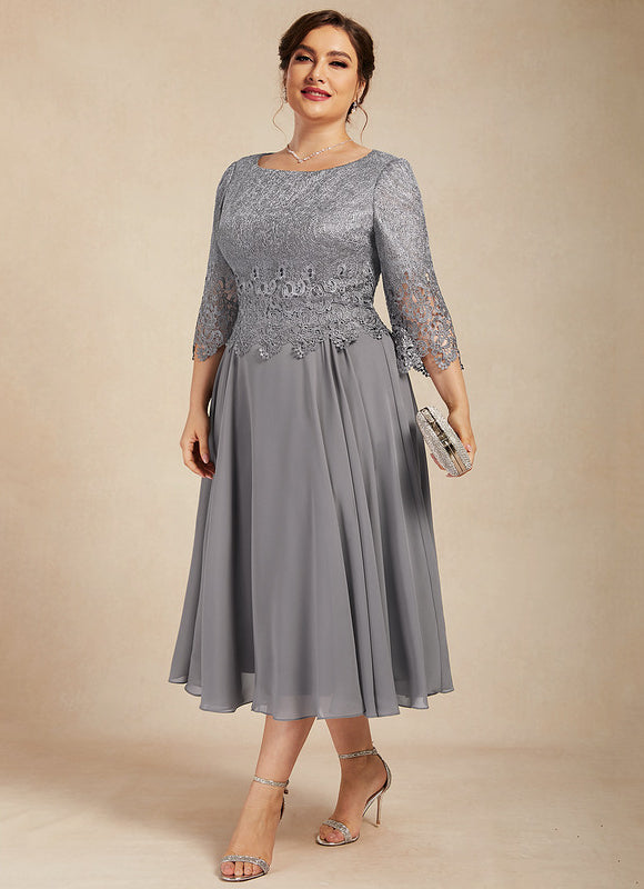 Robe Trapèze Lilas Élégant - gallery 6