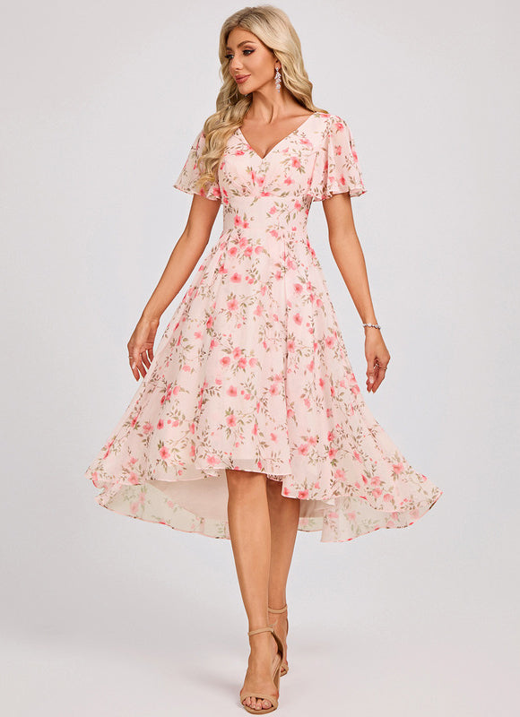 Robe Trapèze Fluide Asymétrique - gallery 1