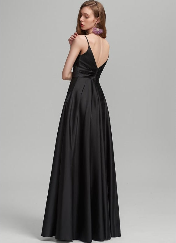 Robe Trapèze Fluide Vert Pâle - gallery 3