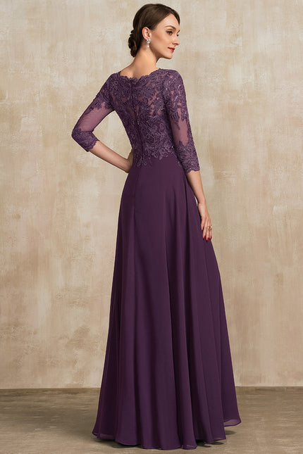 Robe Trapèze Élégance Marine Brodée - gallery 5