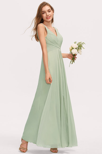 Robe Trapèze Mousseline Fendue - gallery 5