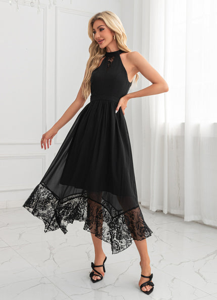 Robe Noir Trapeze