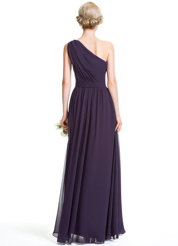Robe Trapèze Asymétrique Beige - gallery 3