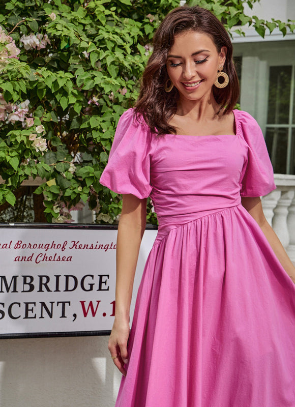 Robe Trapèze Fuchsia Éclat - gallery 6