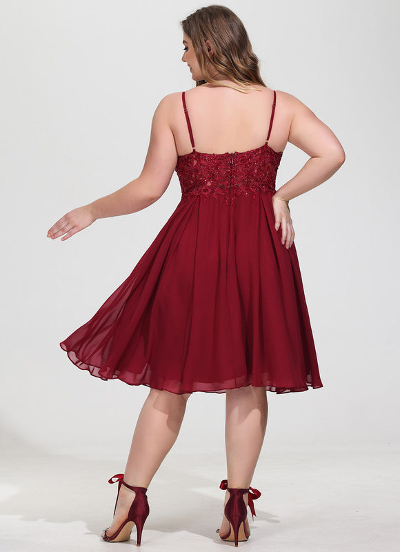 Robe Trapèze Éclat Rosé Flottant - gallery 6