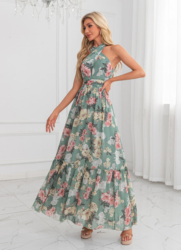 Robe Trapèze Chic Florale Maxi - gallery 5