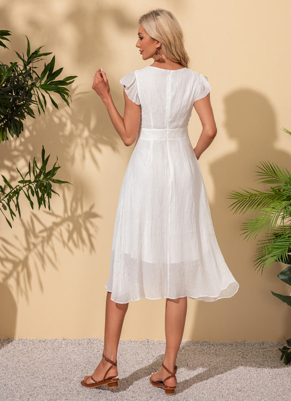 Robe Trapeze Volant - gallery 3