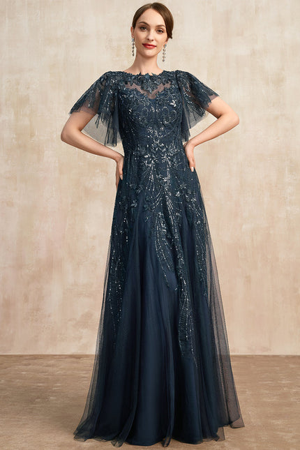 Robe Trapèze Éclat Bleu Nuit