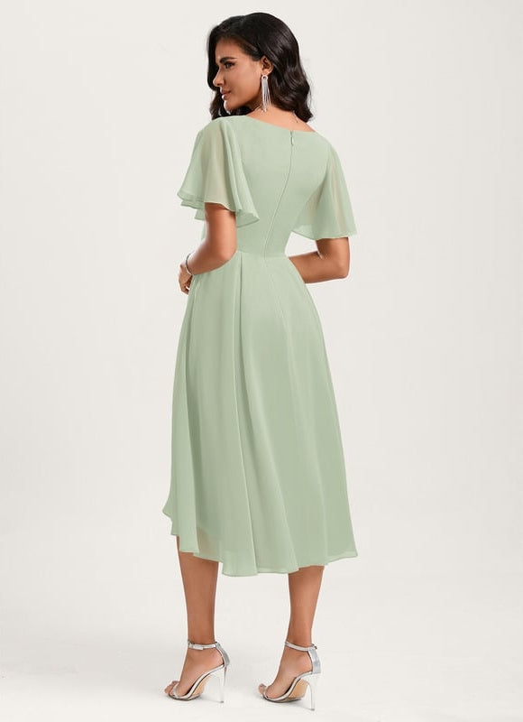 Robe Trapèze Fluide Asymétrique - gallery 1