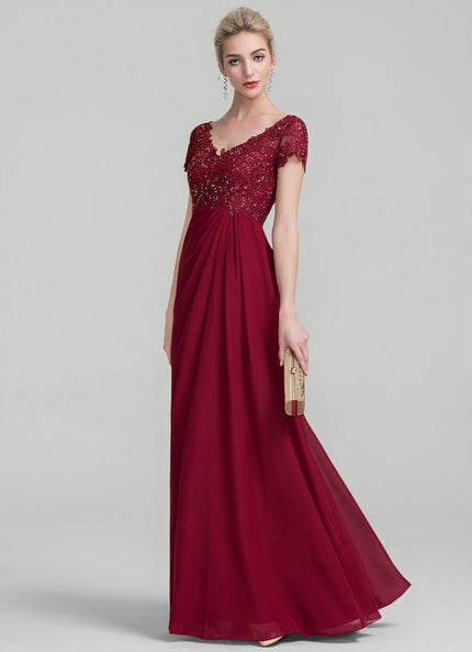 Robe Trapèze Rouge Velours Chic