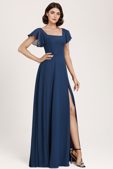 Robe Trapèze Flottante Aqua - gallery 1