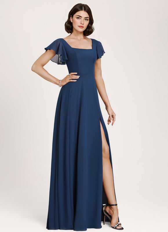 Robe Trapèze Flottante Aqua - gallery 1