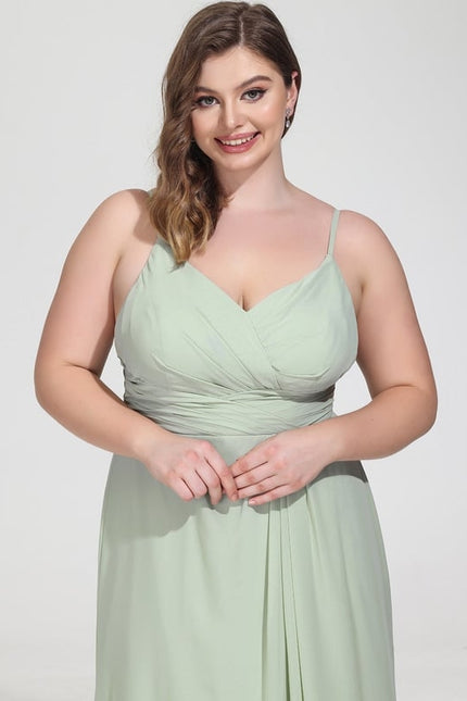 Robe Trapèze Mousseline Fendue - gallery 9