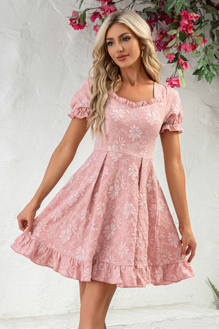 Robe Trapèze Fleurs Pastel