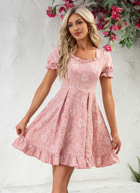 Robe Trapèze Fleurs Pastel