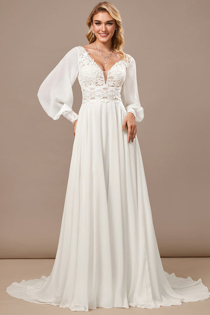 Robe Trapèze Éthérée Satinée - gallery 2