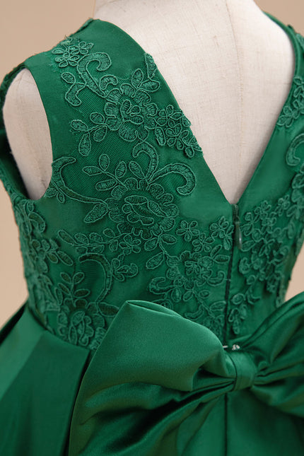 Robe Trapèze Émeraude Enfant - gallery 7