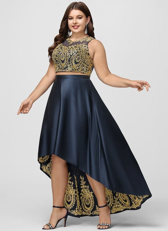 Robe Trapèze Satin Étoile Mystique - gallery 6