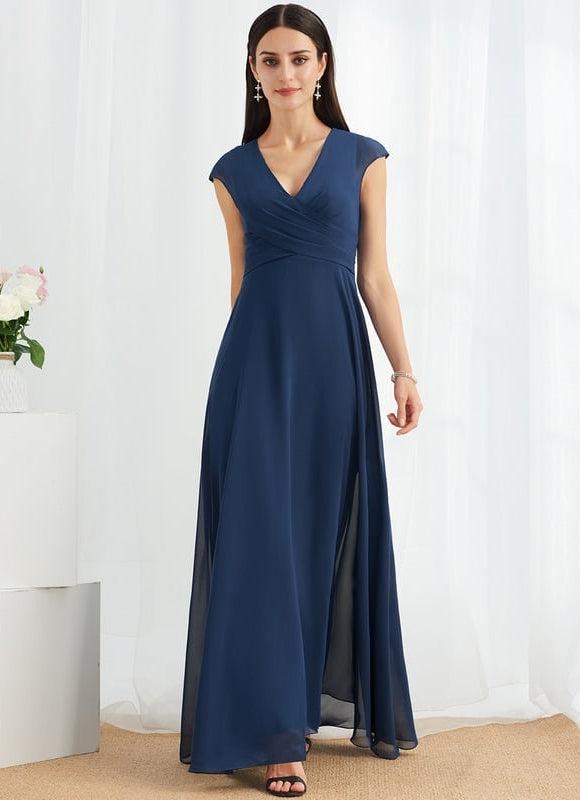 Robe Trapèze Fluide Asymétrique - gallery 2