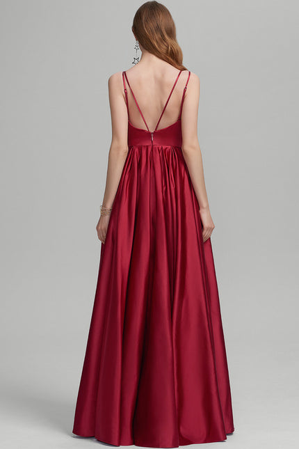 Robe Trapèze Éclat Satiné Doré - gallery 2