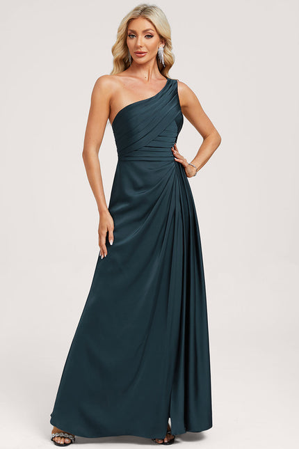 Robe Trapèze Élégance Asymétrique Satinée - gallery 1