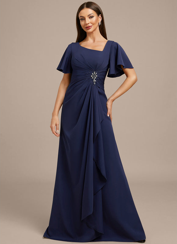 Robe Trapèze Nuit Étoilée Drapée - gallery 3