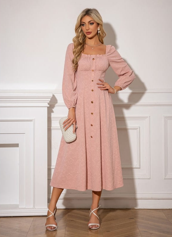 Robe Trapèze Midi Romantique