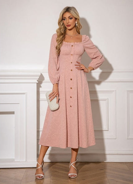 Robe Trapèze Midi Romantique
