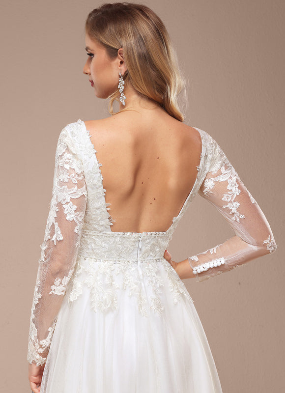 Robe Trapèze Luxe Évanescent - gallery 3