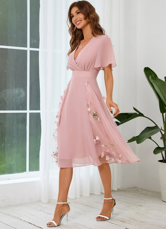 Robe Trapèze Noir Chic Aérien - gallery 3