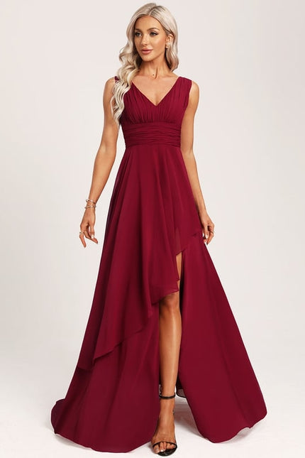 Robe Trapèze Mousseline Fendue - gallery 5
