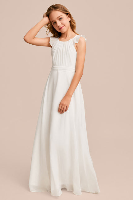 Robe Trapèze Bleu Doux Éclat - gallery 3