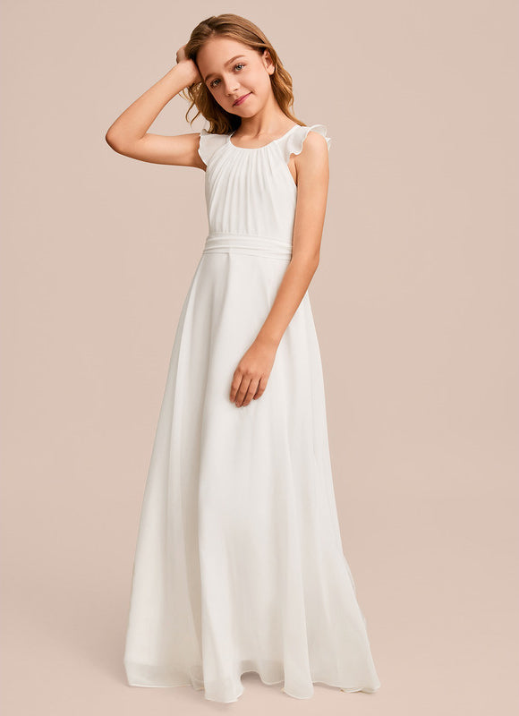 Robe Trapèze Bleu Doux Éclat - gallery 3