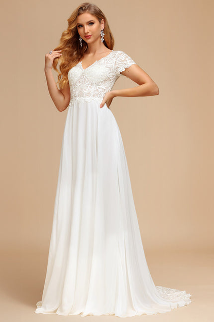 Robe Trapèze Éthérée Satinée - gallery 6