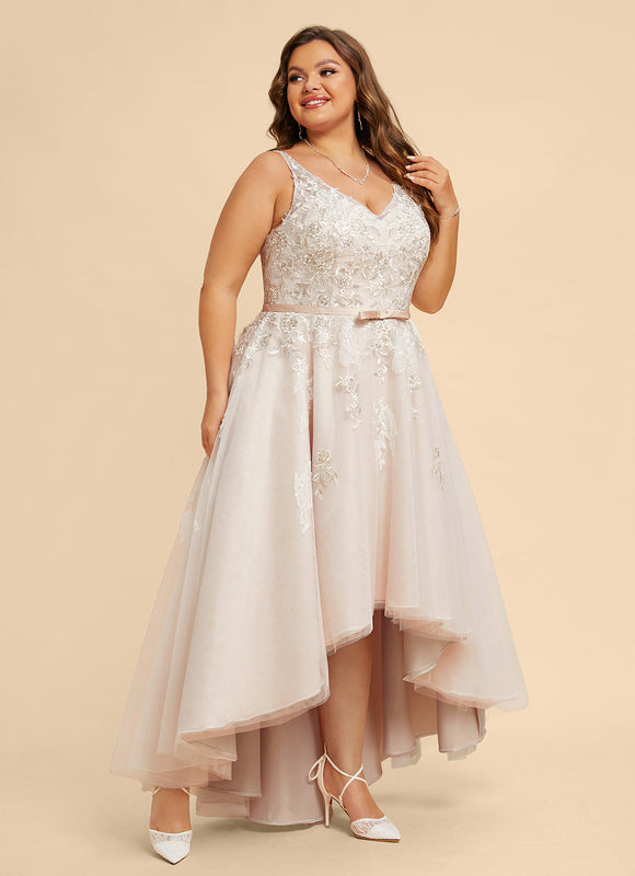 Robe Trapèze Lueur De Satin Rosé - gallery 7